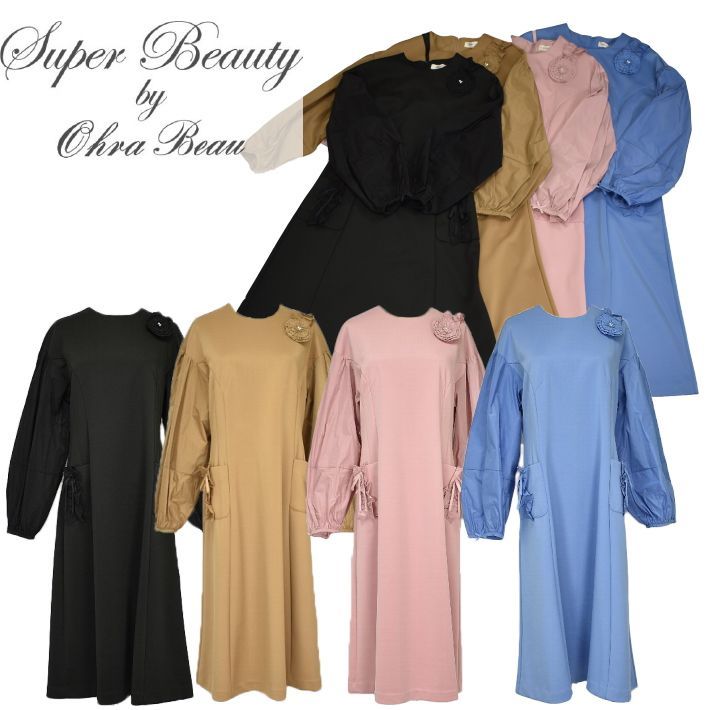 スーパービューティー SUPERBEAUTY ワンピース サイズ40 M ライトグレー×黒×白 レディース ボーダー 新品同様 スーパービューティー ワンピース 新品 スーパービューティー