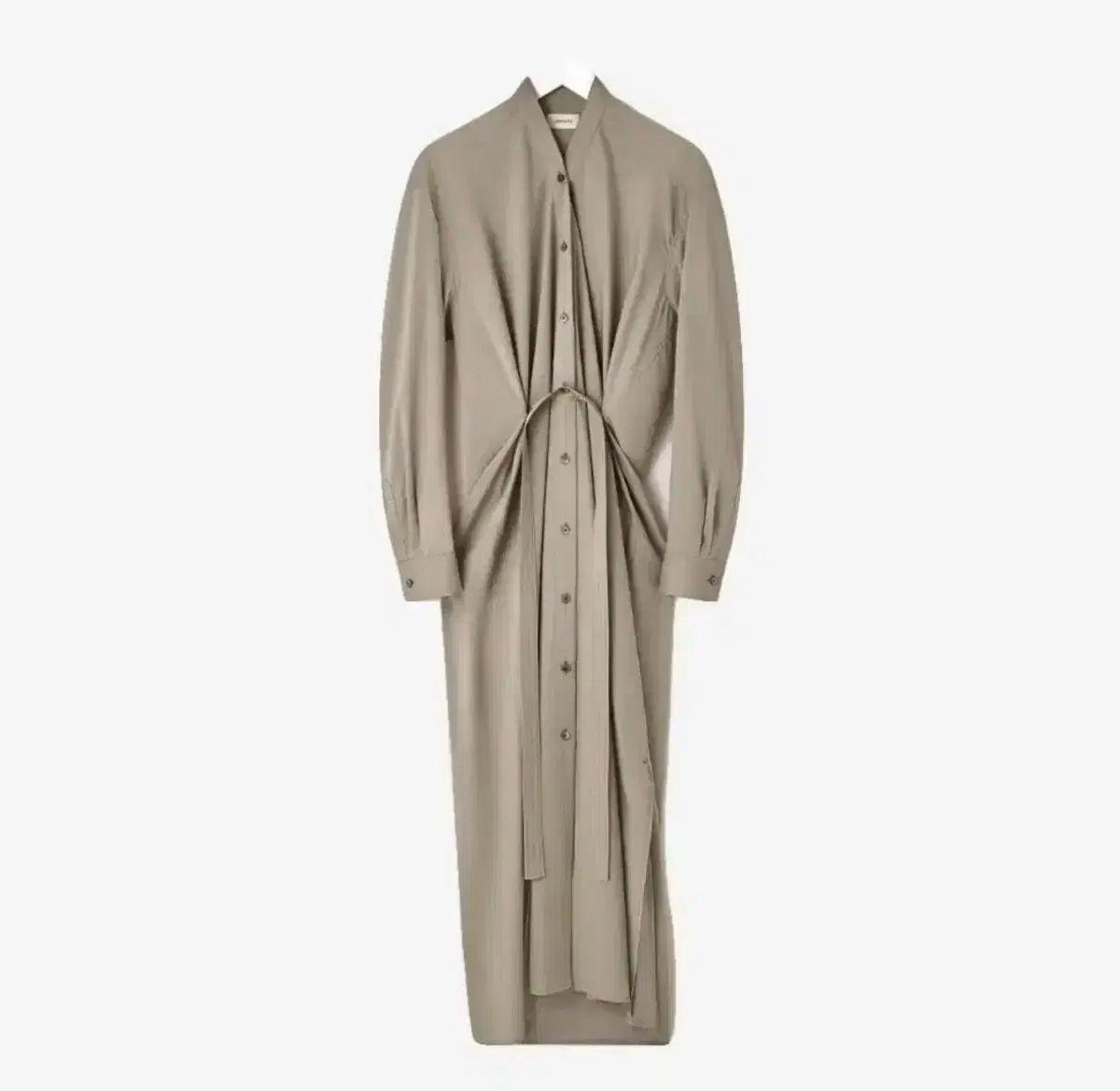 【有名人芸能人】 LEMAIRE(ルメール) 22 Vネック ワンピース ベージュ 34 新品 ワンピース