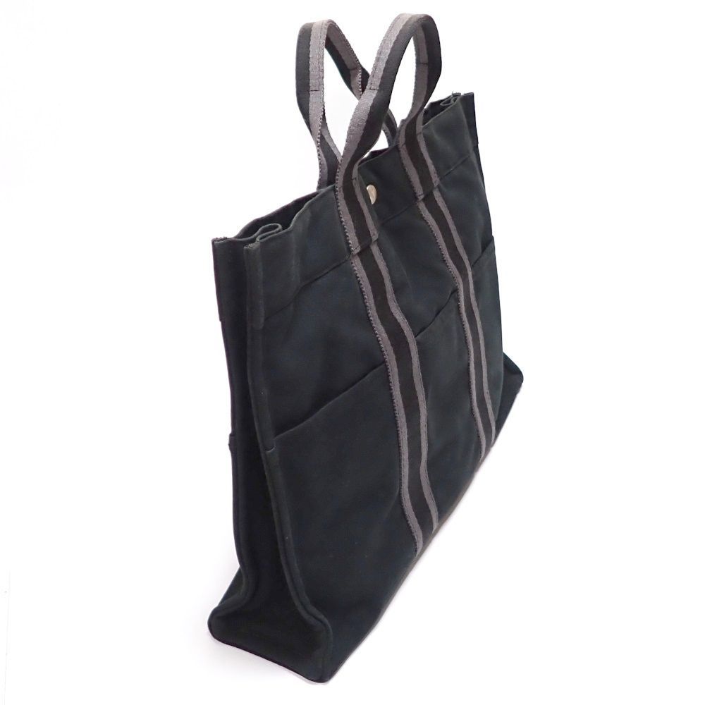 HERMES】エルメス フールトゥMM トートバッグ ハンドバッグ ブラック  