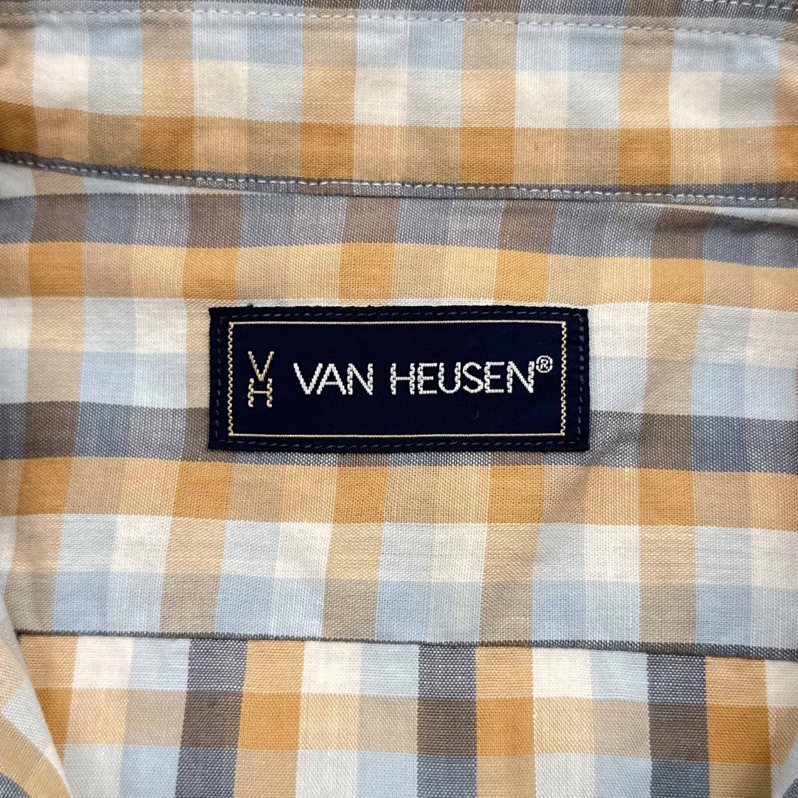 古着 00s VAN HEUSEN チェックシャツ ボックスシルエット レーヨン 古着 00s VAN HEUSEN チェックシャツ ボックスシルエット