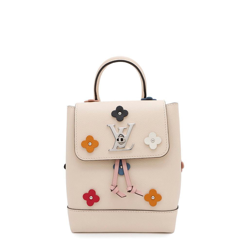 ルイヴィトン リュック ソフトカーフレザー ロックミー バックパック MINI フラワー M53079 LOUIS VUITTON
