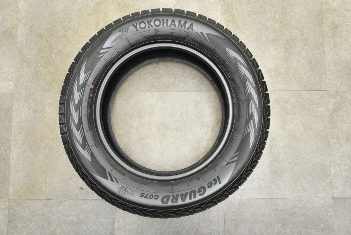 YOKOHAMA ice GUARD G075 265/60R18 18インチ スタッドレス 4本 21年製 バリ溝 ランクルプラド パジェロ ハイラックス　(STA026) YOKOHAMA ice GUARD G075 265/60R18 18インチ スタッドレス 4本 21年製