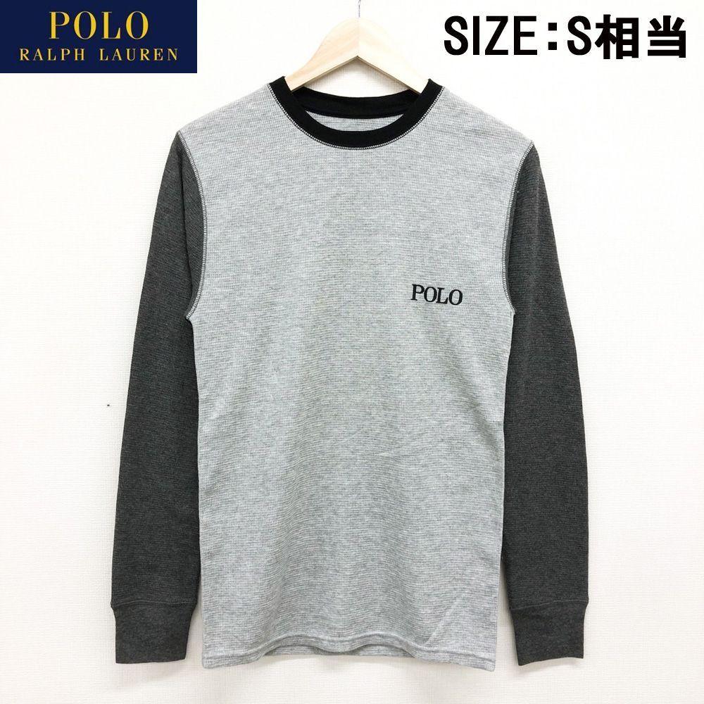 新品 POLO RALPH LAUREN ポロ ラルフローレン ロゴ刺繍 サーマル ロンT