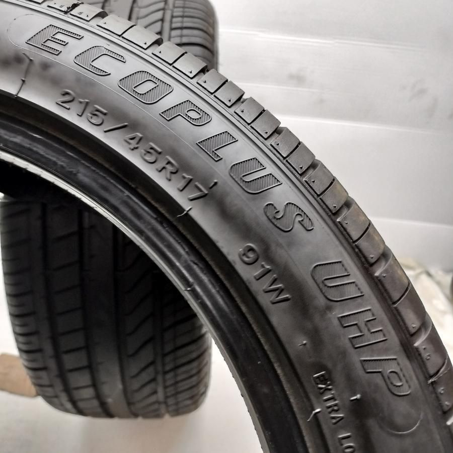 希少！ ノーマルタイヤ 2本＞ 215/45R17 FORTUNA エコプラス UHP 2023年製 90％ 中古 - メルカリ