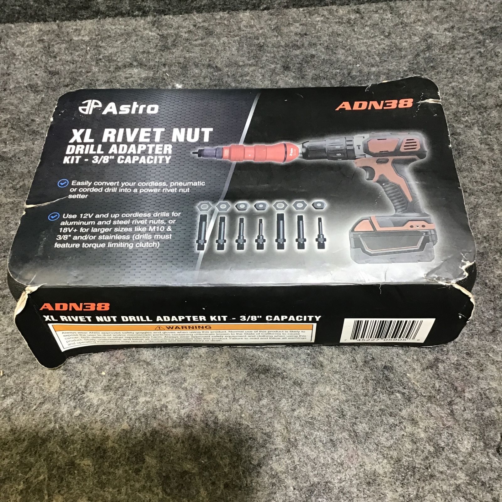 Astro Pneumatic Tool XL リベットナットドリルアダプター3|8 ADN38 桶川店