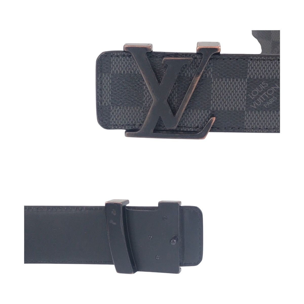 ルイヴィトン ダミエ グラフィット サンチュール LVイニシアル 110cm  