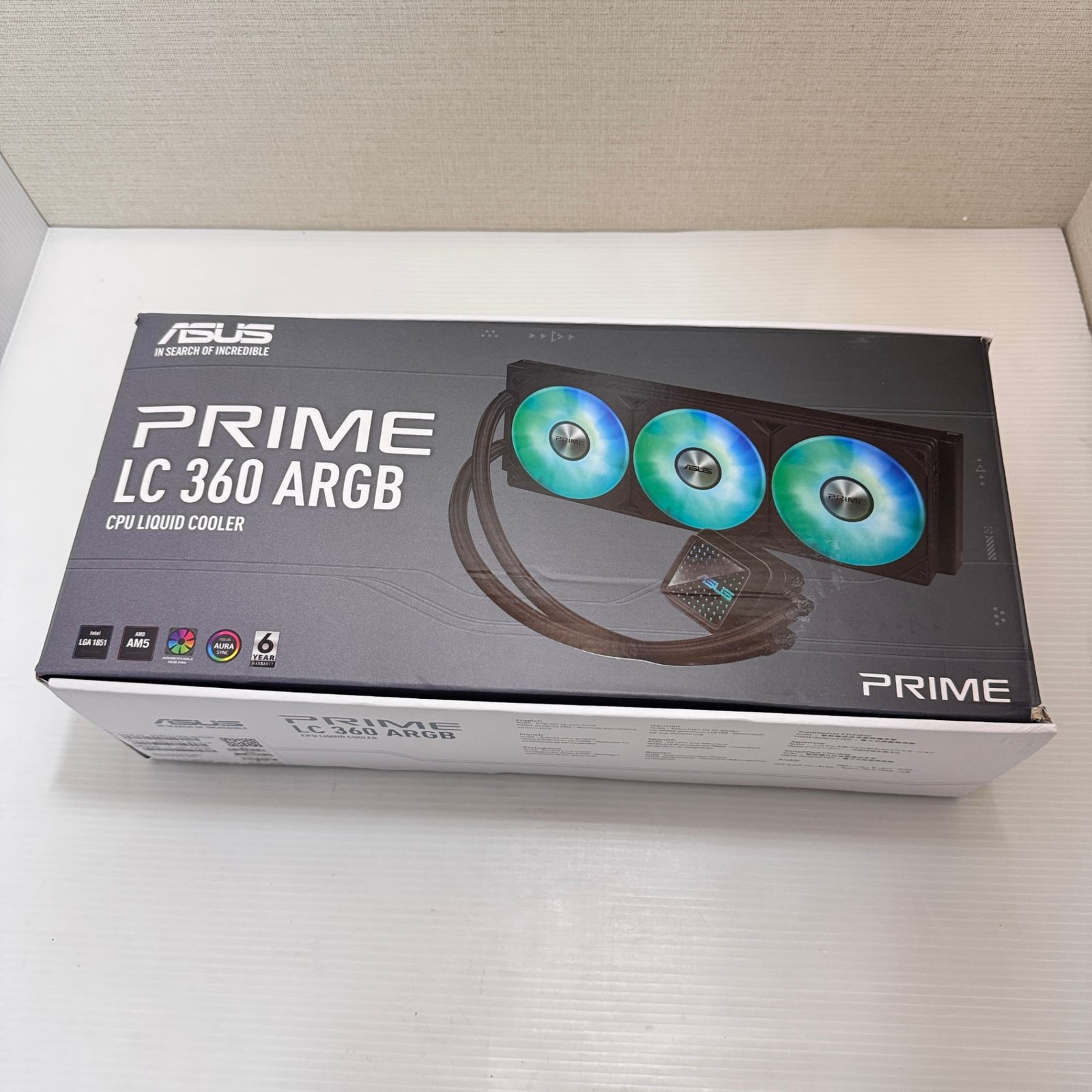 ASUS CPUクーラー 360mm 簡易水冷 ASUS PRIME LC 360 ARGB