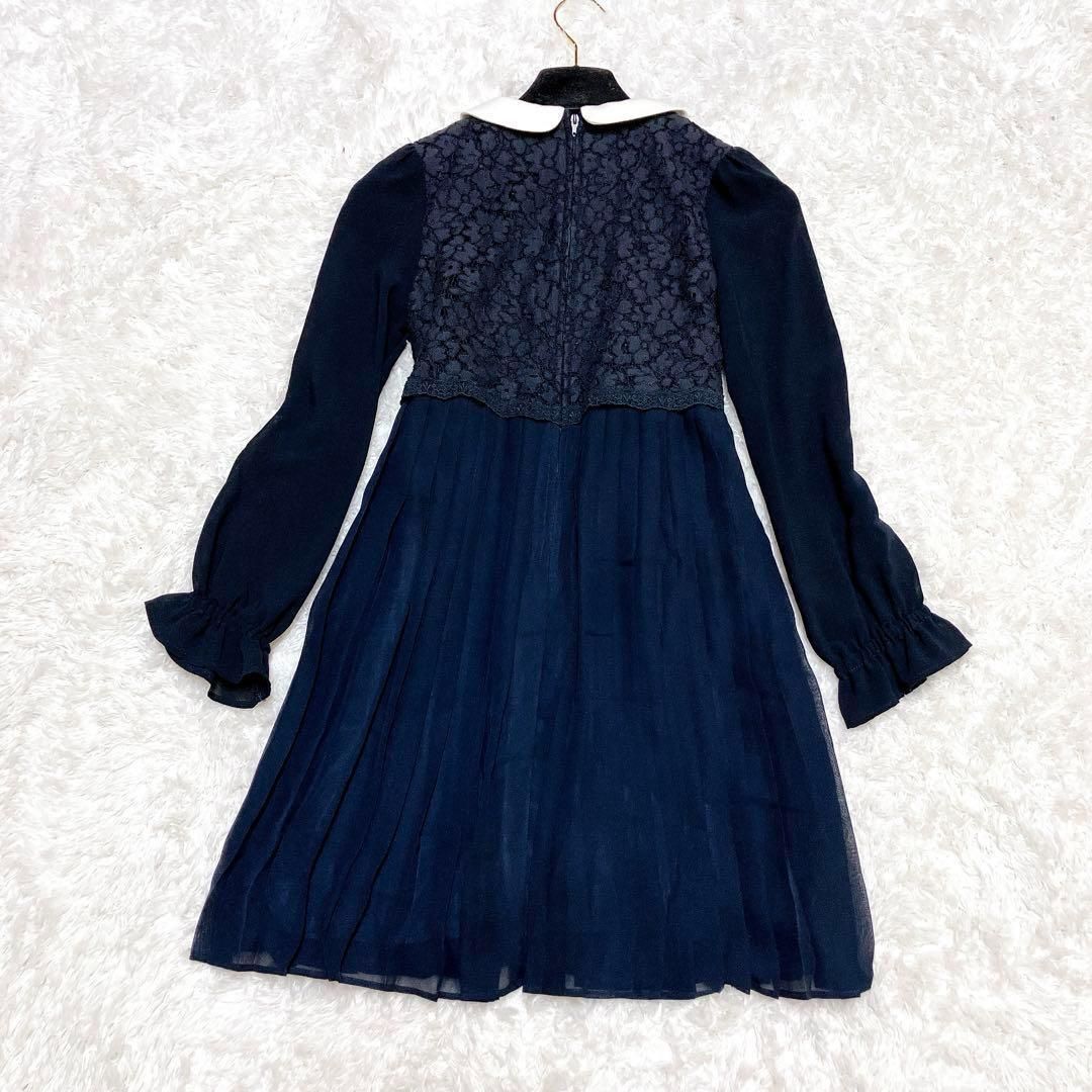 【未使用品】 組曲Kids ピュルテ 定番 濃紺ジャケット 金ボタン付 130 美品 KUMIKYOKU PURETE 組曲ピュルテ セットアップ ワンピース