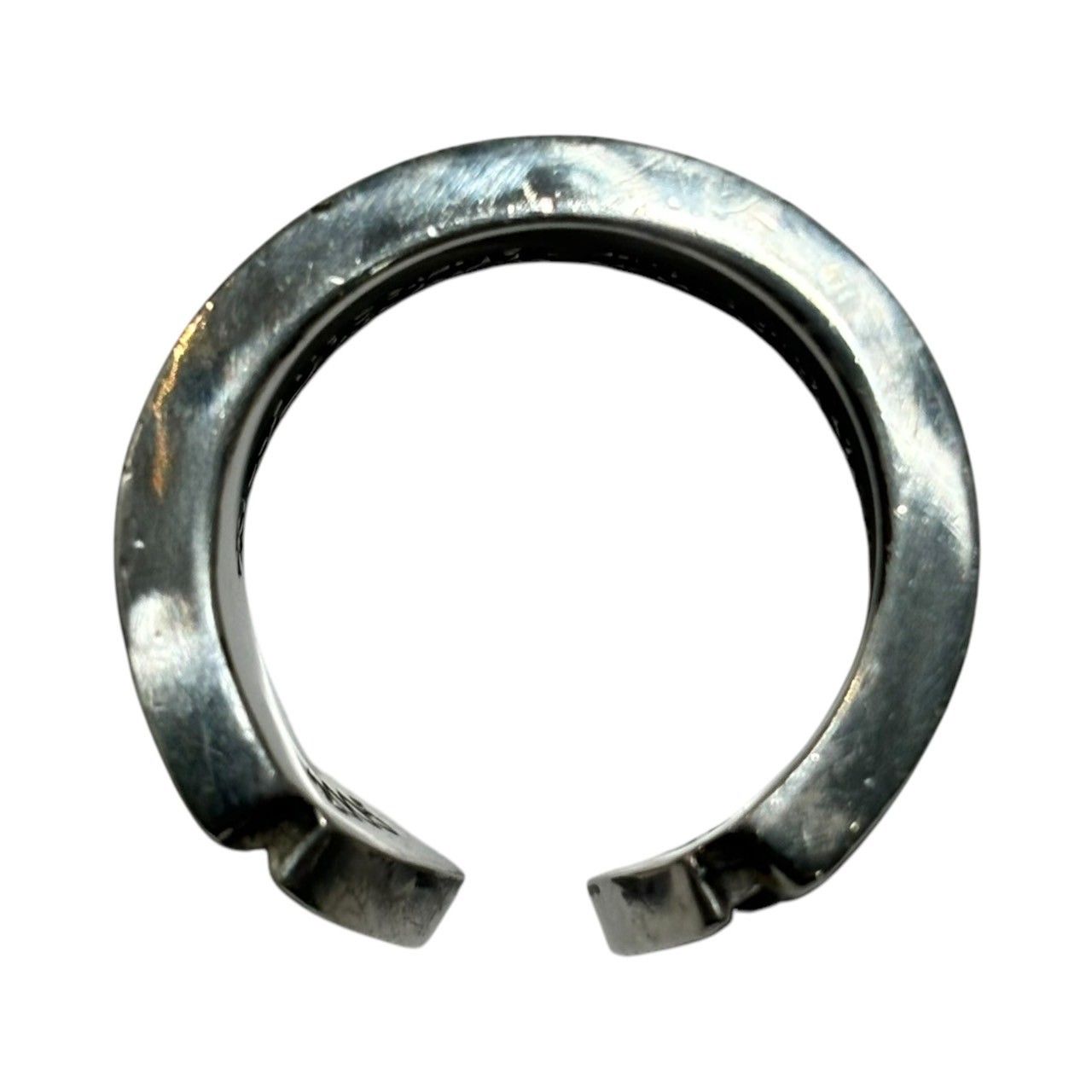 CHROME HEARTS(クロムハーツ) SCROLL LABEL RING ラージ スクロール