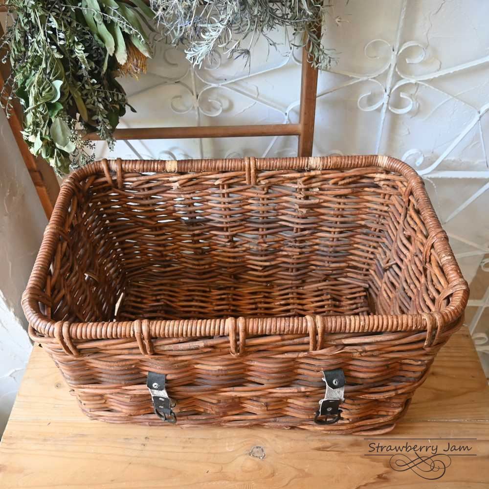ICO-281 英国アンティーク かご バスケット おもちゃ箱 収納 ボックス 収納バスケット イギリス NEXPOTALLINN_EU