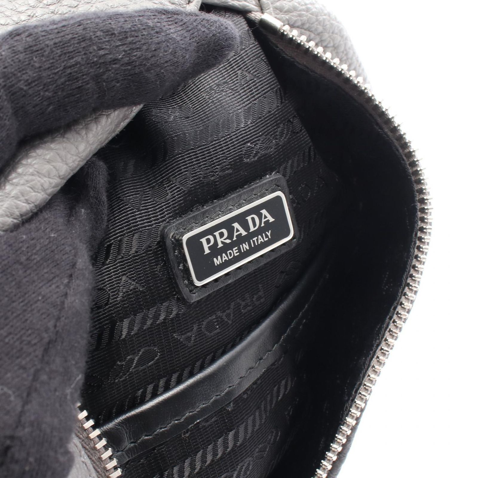 プラダ PRADA ウエストバッグ ボディバッグ 2VZ098 2BBE グレー