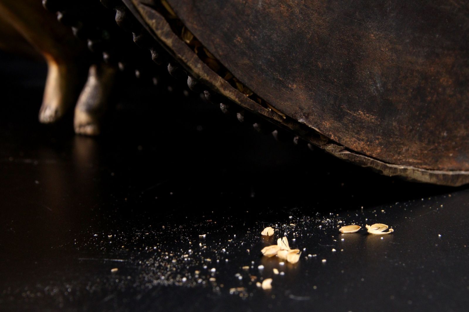 仏教美術 銅製 歓喜仏 37cm 6930g チベット仏教 仏像唐物骨董 楾 R193