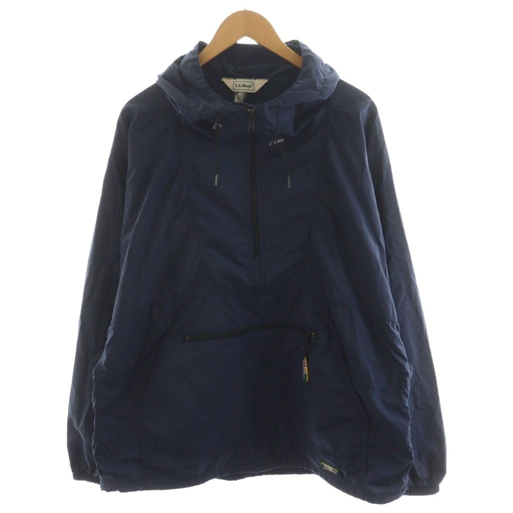 90sL.L.Beanエルエルビーンナイロンジャケットブルゾンアウターメンズ長袖 エルエルビーン L.L.BEAN ジャケット プルオーバー ハーフジップ