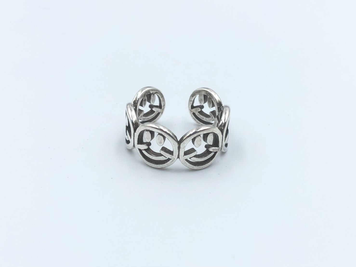 シルバーアクセサリー デザインリング カレッジリング シルバー