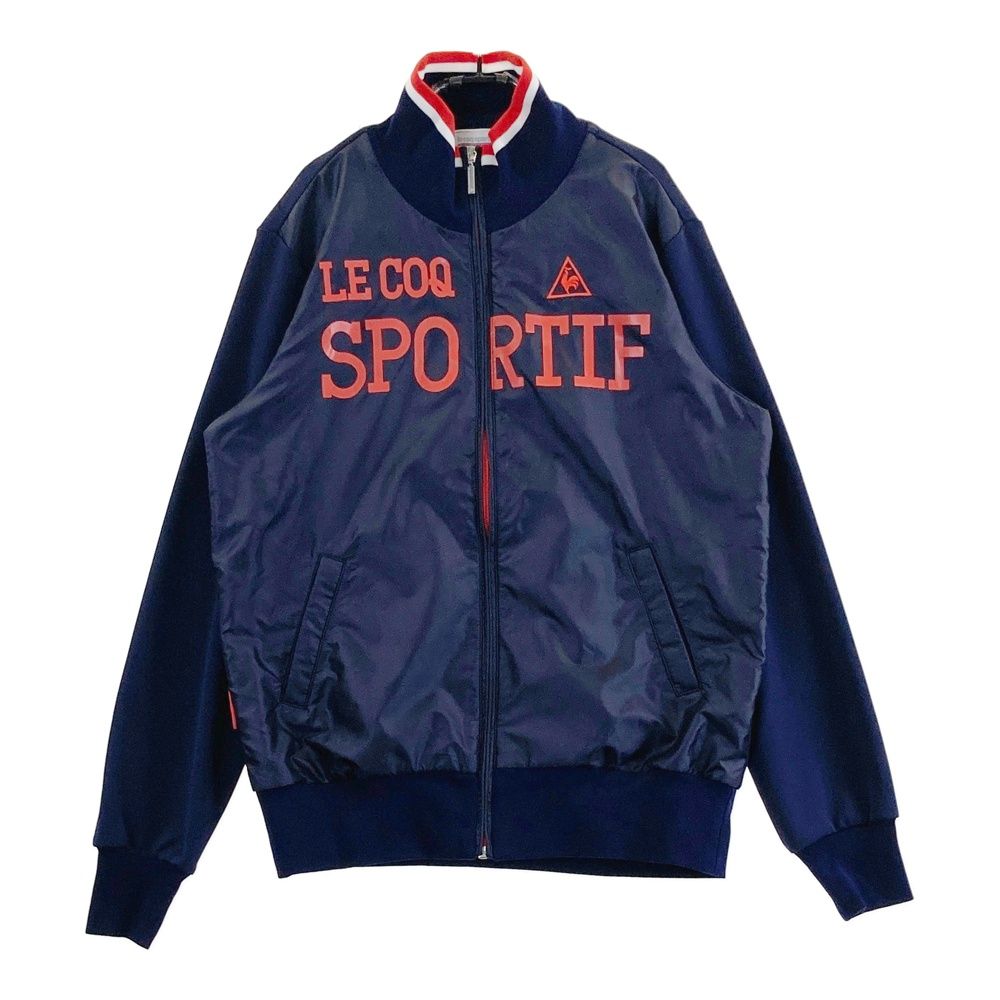 サイズ：L LE COQ GOLF ルコックゴルフ ジップジャケット ネイビー系