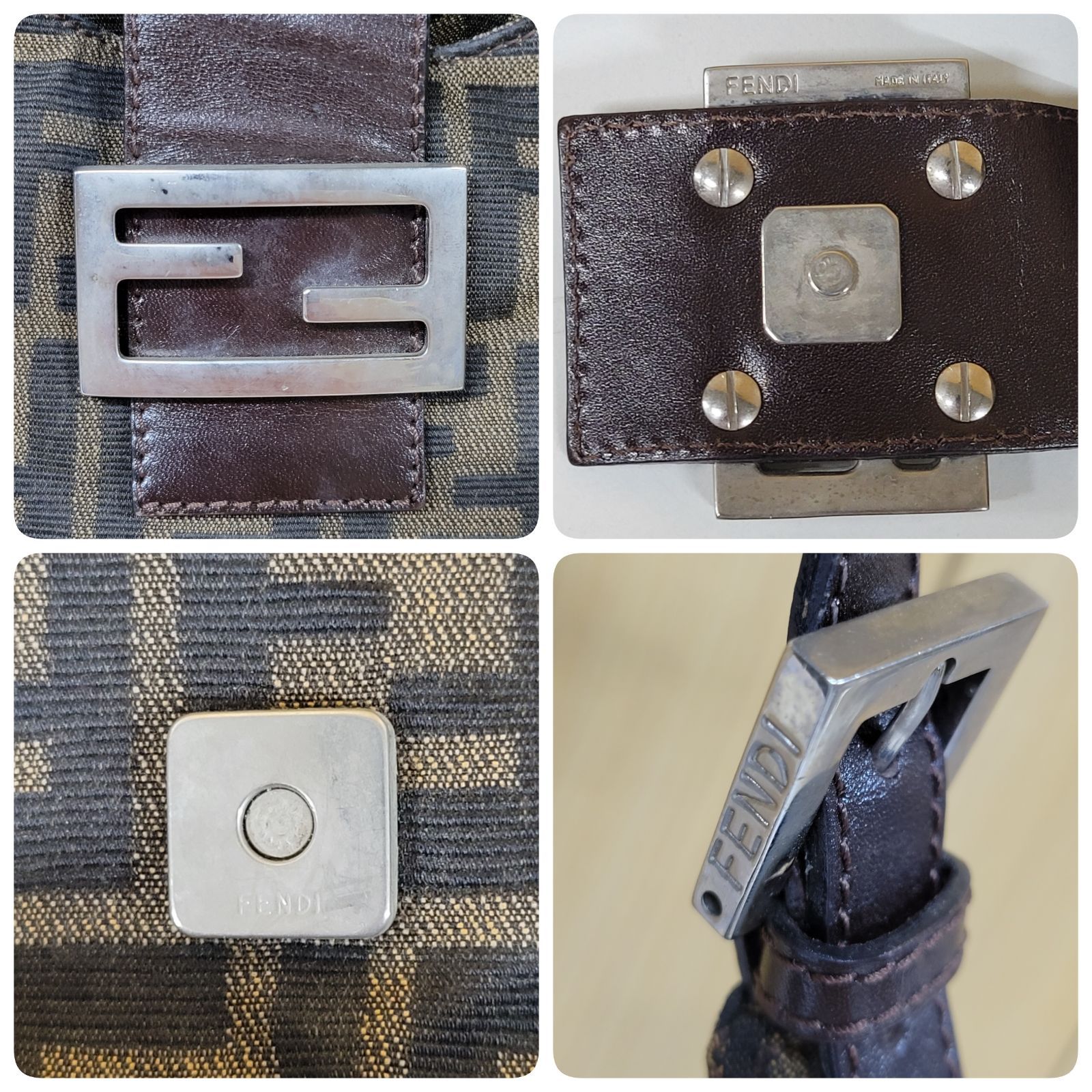 ※破れあり FENDI フェンディ ズッカ柄 ショルダーバッグ 8BR339 破れあり FENDI フェンディ ズッカ柄 ショルダーバッグ 8BR339