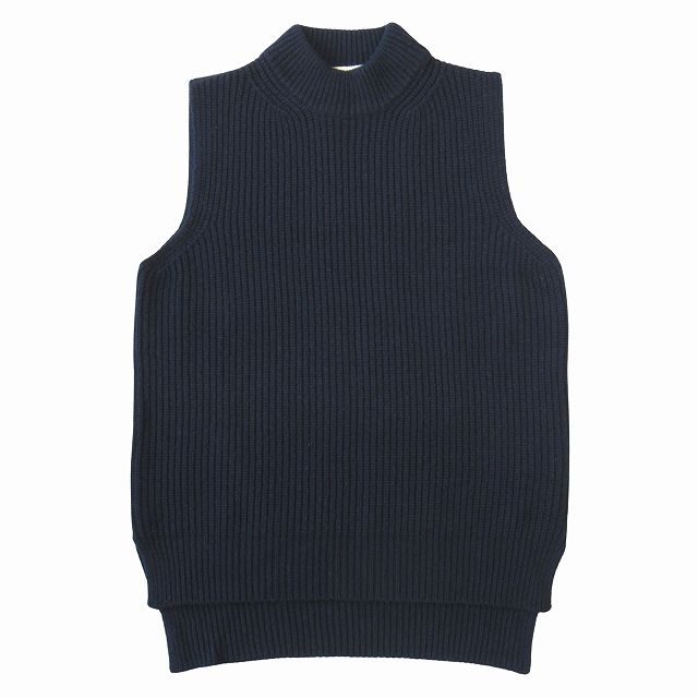美品 21AW マルニ MARNI ウール リブ ニット ベスト セーター 