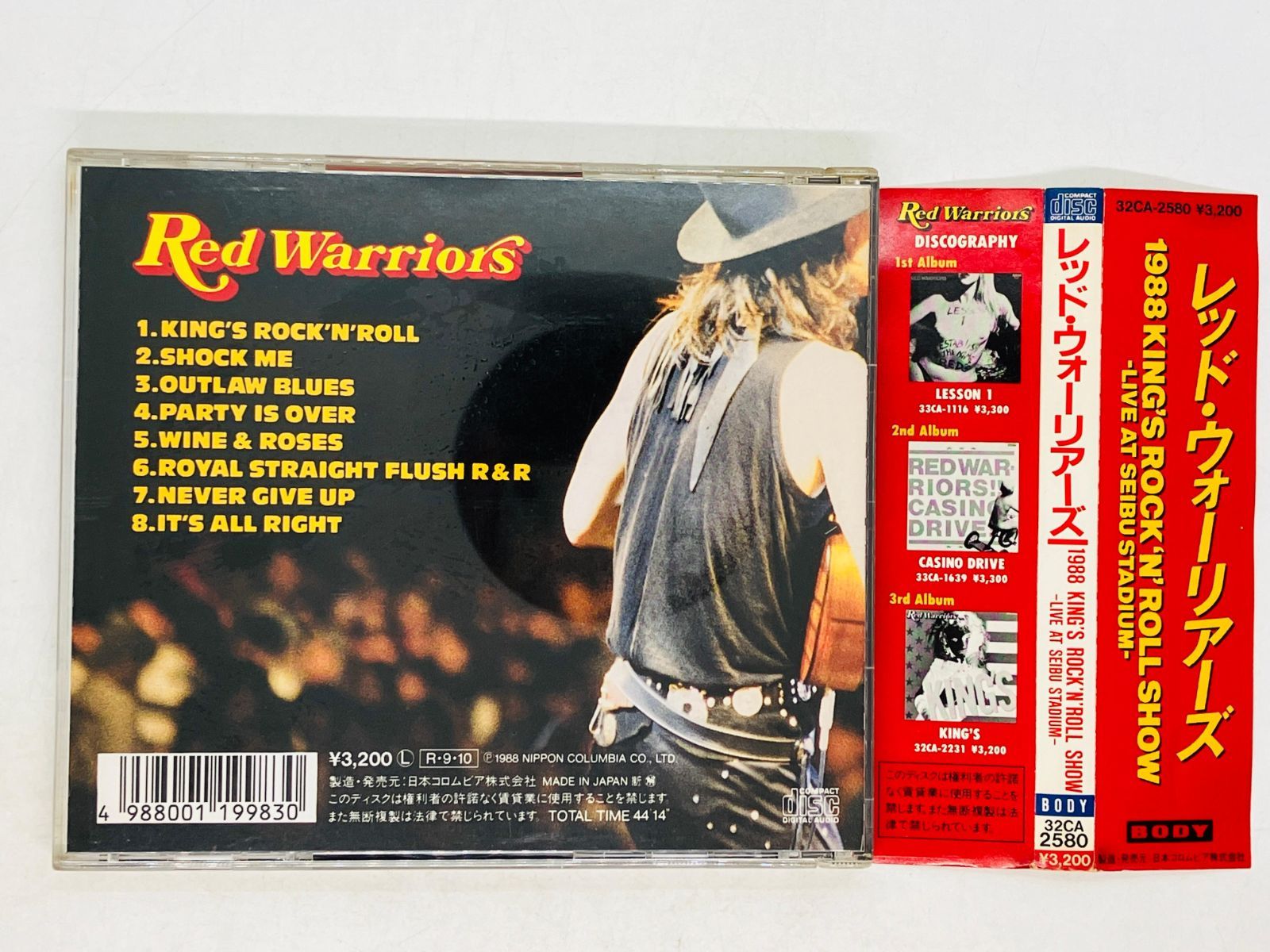 CD 旧規格 レッド・ウォーリアーズ / 1988 KING'S ROCK'N'ROLL SHOW RED WARRIORS / 帯付き 3200円盤  32CA-2580 Z49