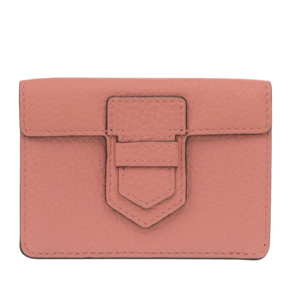 ♥ デルボー プレッセ AB0561AQY015HDO レザー ハイビスカス ピンク 三つ折り財布 デルヴォー 1550 DELVAUX