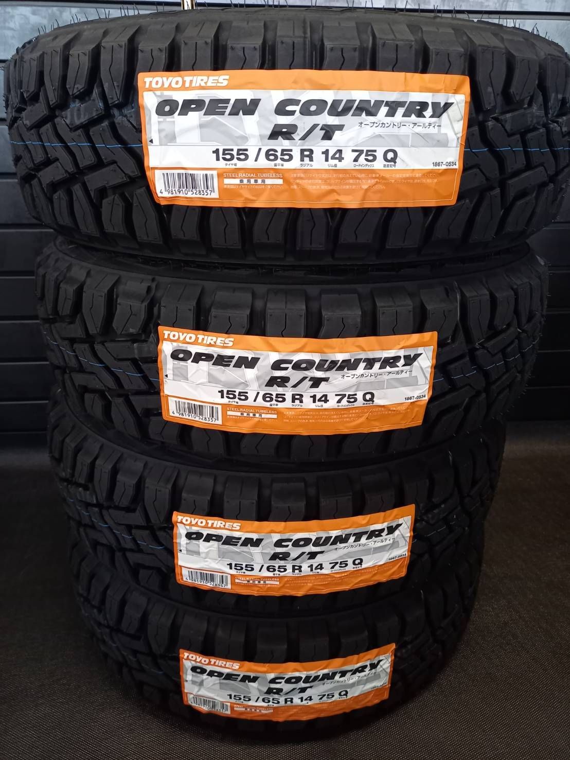 製 トーヨー OPEN COUNTRY R|T 155|65R14 4本