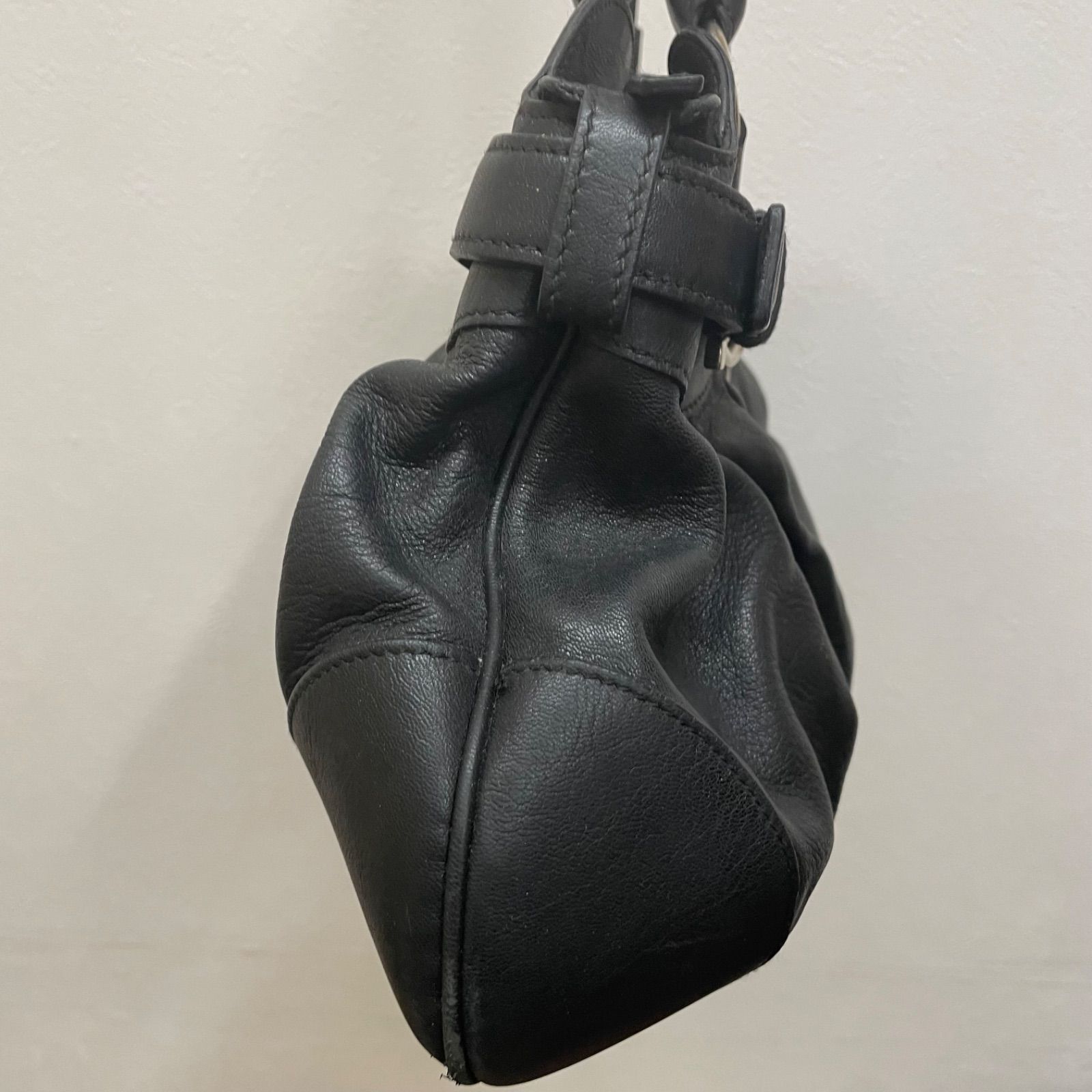 フェラガモ ハンドバッグ ピンク ギャザー ガンチーニ マリッサ s56 ◎ Salvatore Ferragamoサルバトーレフェラガモ マリッサ