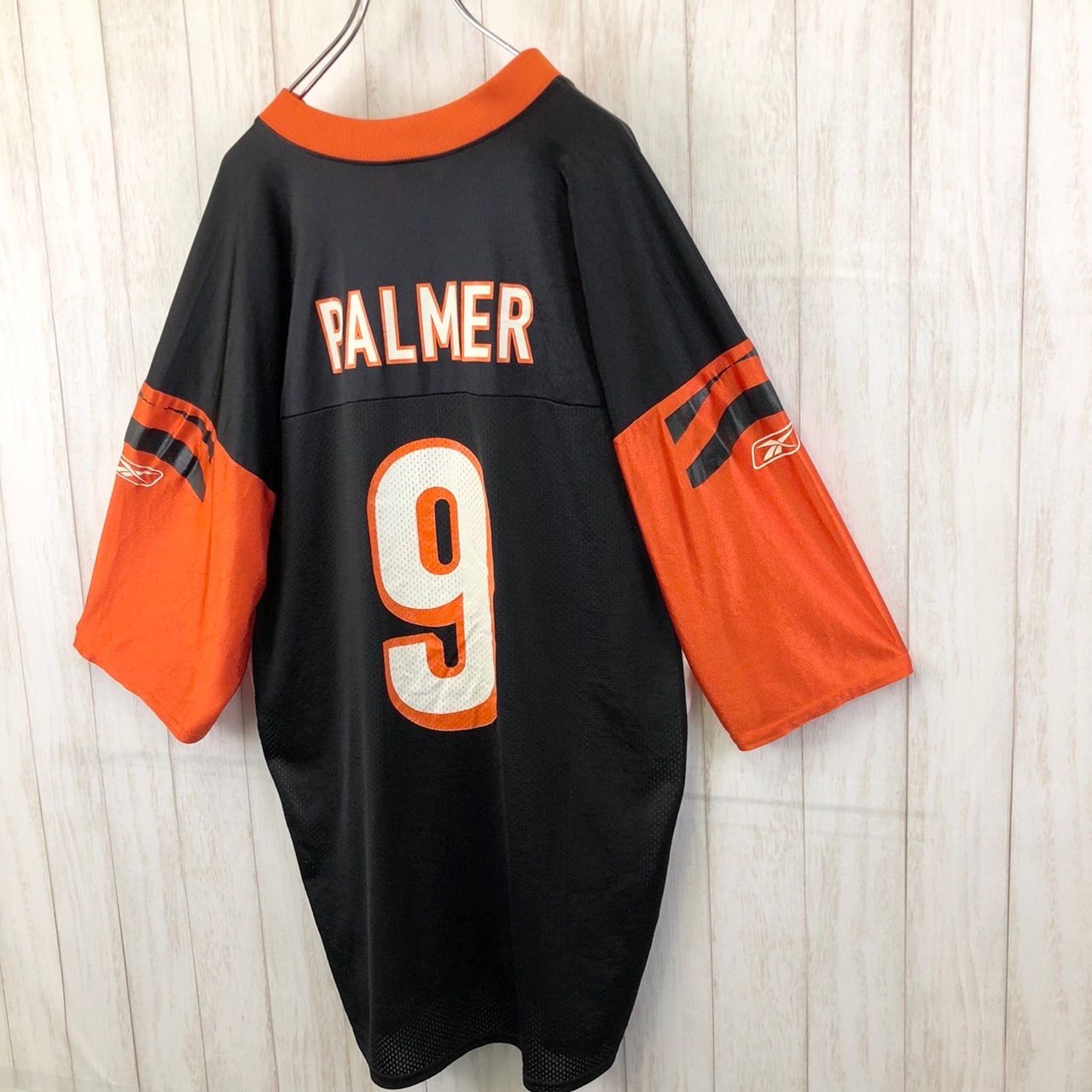 リーボック NFL 全刺繍 レイダース アメフトゲームシャツ XL