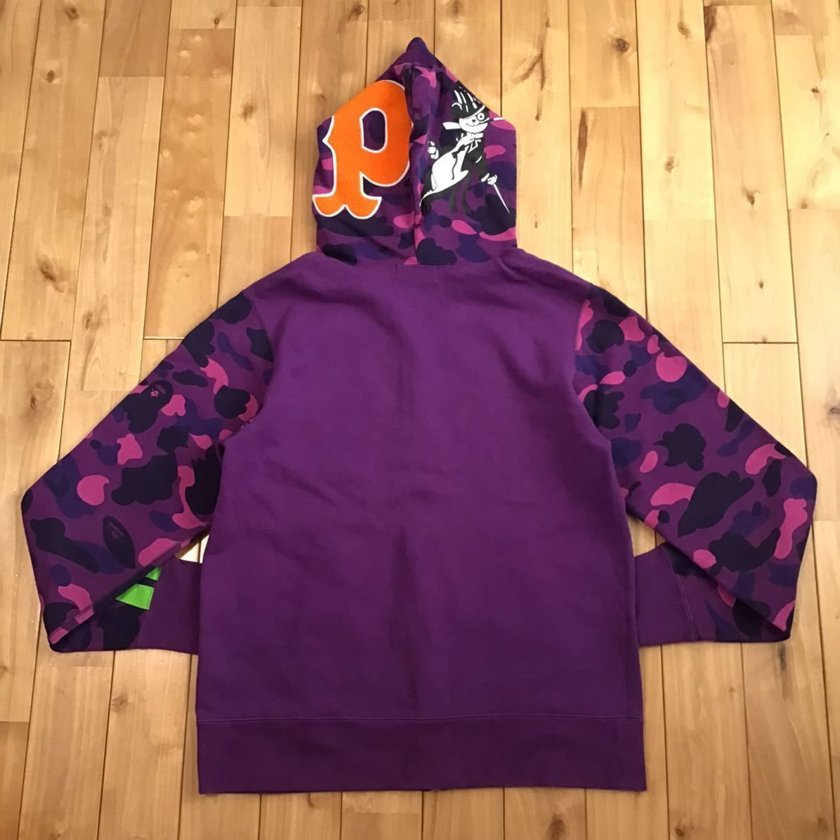 Purple camo パンダ パーカー Mサイズ panda full zip hoodie a bathing ape BAPE エイプ ベイプ  アベイシングエイプ 迷彩