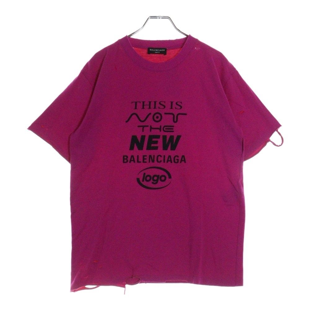 BALENCIAGA (バレンシアガ) This Is Not The New T-Shirt ダメージ加工  