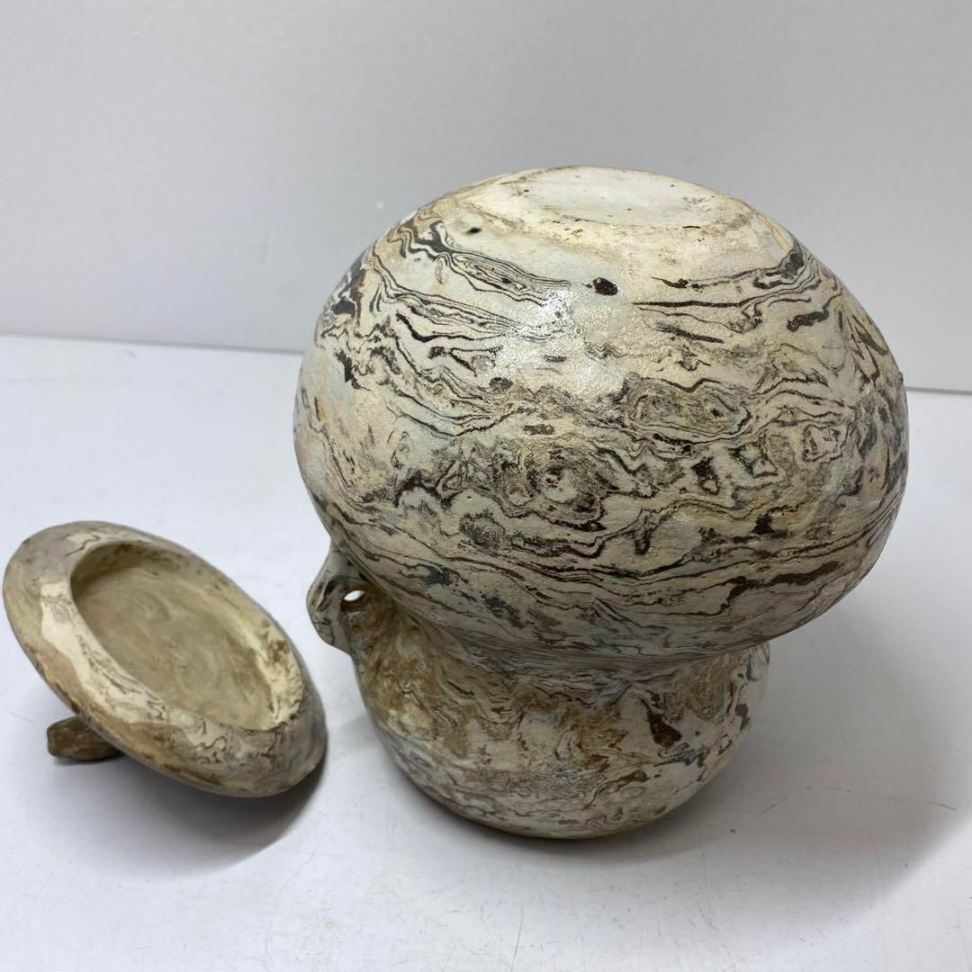 在銘 練り上げ カエル付の水指 東さ5-0922④ WWW_IBETON_RU