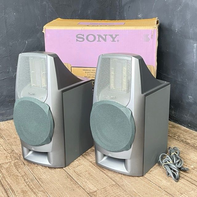 アクティブスピーカーシステム【】動作保証 SONY SA-MD9 グレー シリアル連番 エレスタットツイーター オーディオ機器/69217