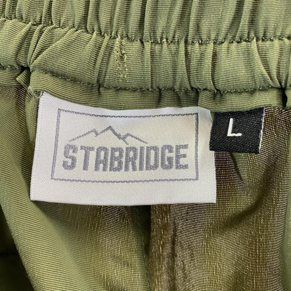逆輸入 中古】STABRIDGE カーキスタ サイズL ナイロンショートパンツ パンツ