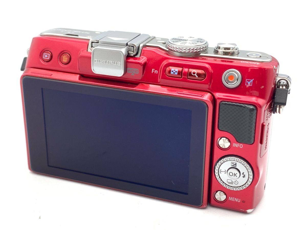 中古】 【並品】 オリンパス PEN Lite E-PL3 ボディ レッド オリンパス