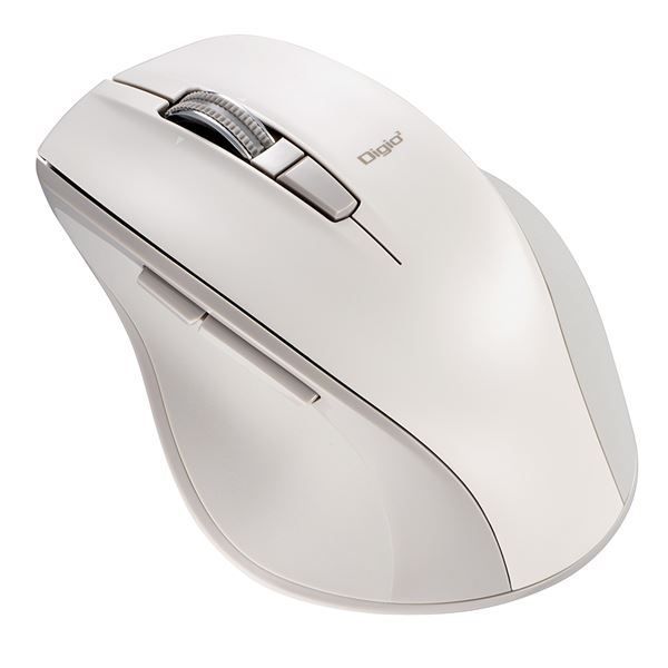 Digio2 Bluetooth 高速スクロール静音マウス 5ボタン BlueLED MUS-BKF165GY グレージュ