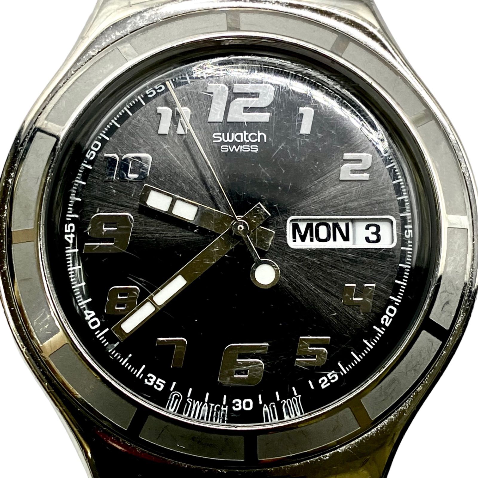 極美品⭐️ スウォッチ Swatch】 IRONY BIG HIS TENDER BLACK 