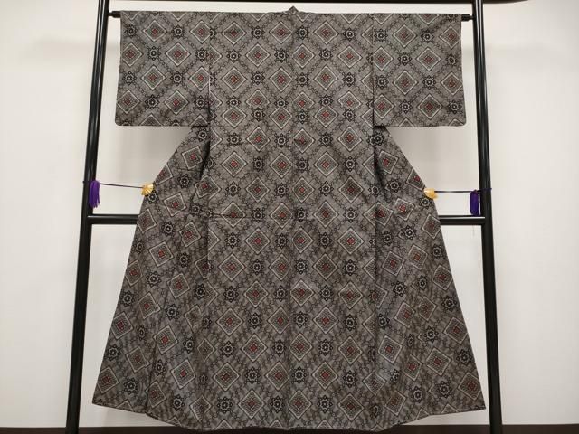 K0138 美品 逸品 稀少 龍郷 正絹 本場大島紬 平和屋着物□希少 本場大島紬 龍郷絣 逸品 未使用 CYAA2895s5