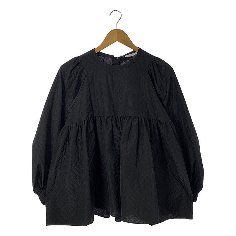 美品】 yori / ヨリ | 2022AW | キルト柄パフスリーブ ブラウス | F