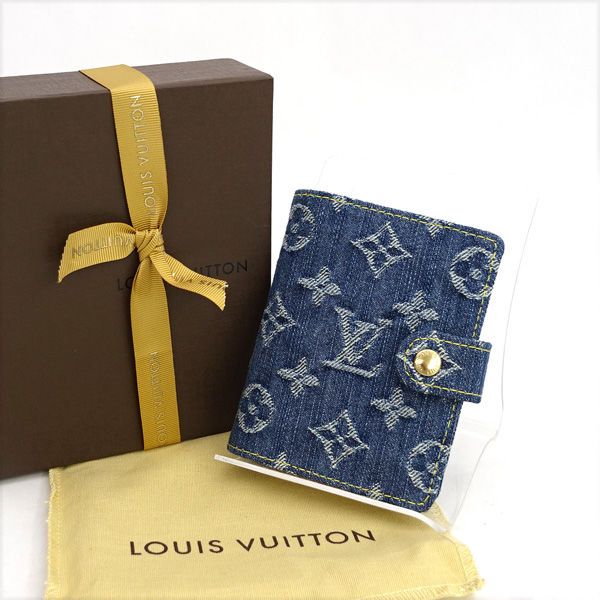 LOUIS VUITTON ルイヴィトン ◆モノグラム デニム アジェンダミニ 手帳ケース カバー R21044 手帳 アドレス 住所録 ブランド