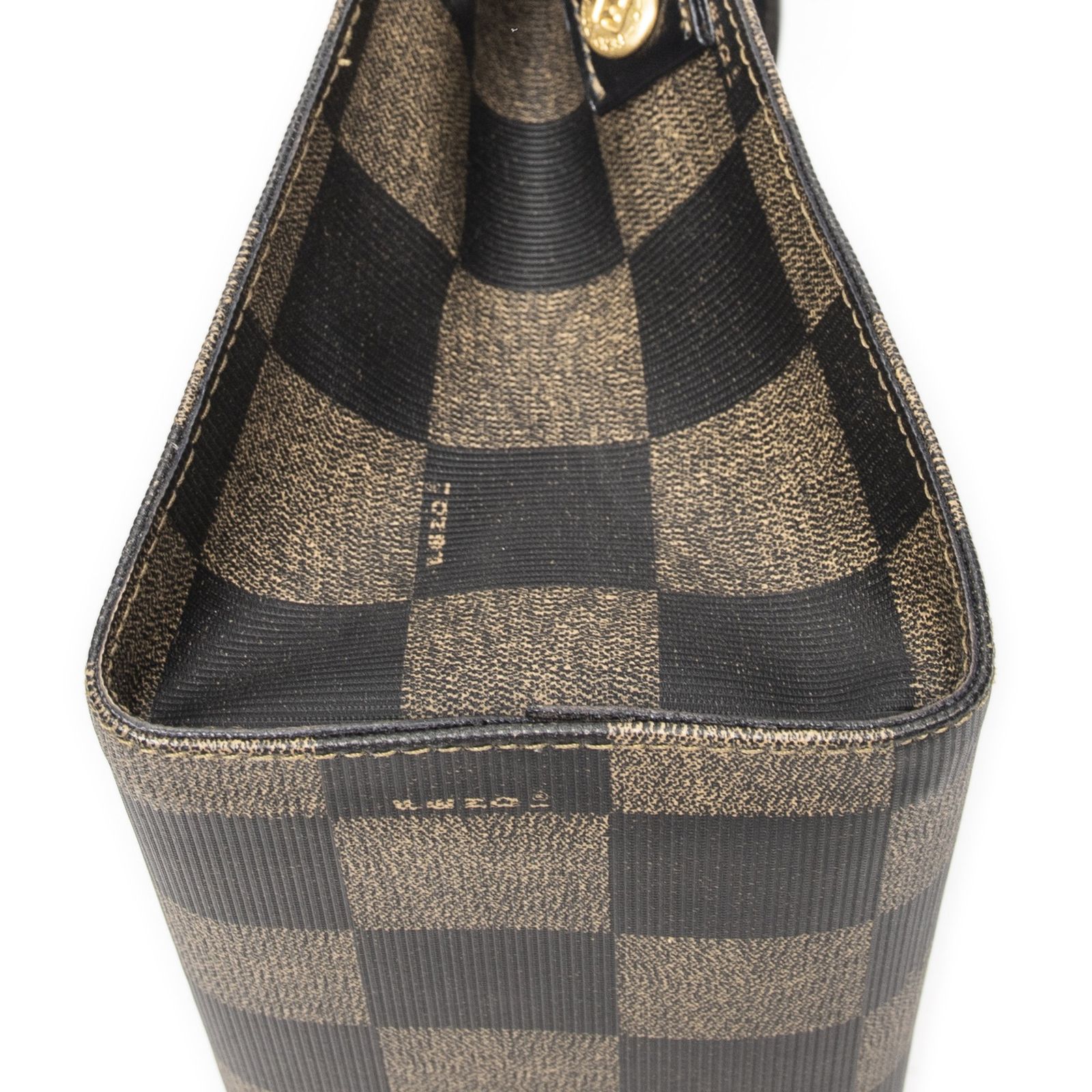 ブラックペキンチェックコーティングキャンバスA