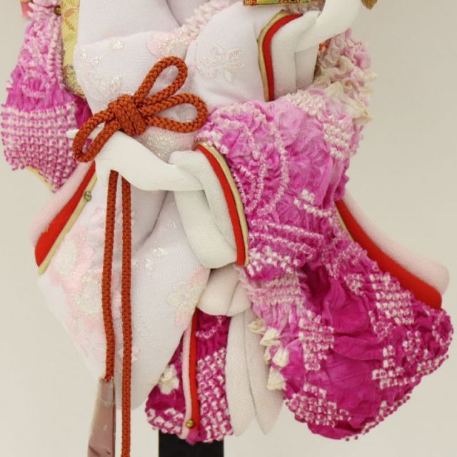 専用❣️D012❣️仮絵羽 未仕立て 振袖 枝垂れ桜に貝桶模様 刺繍 八掛付き 振袖 仮絵羽 青柳 金通し 刺繍 紋意匠 桜尽くし 正絹 未仕立て品