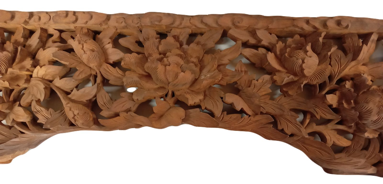 Ｚ-1欄間 木製品 彫刻 花 牡丹など