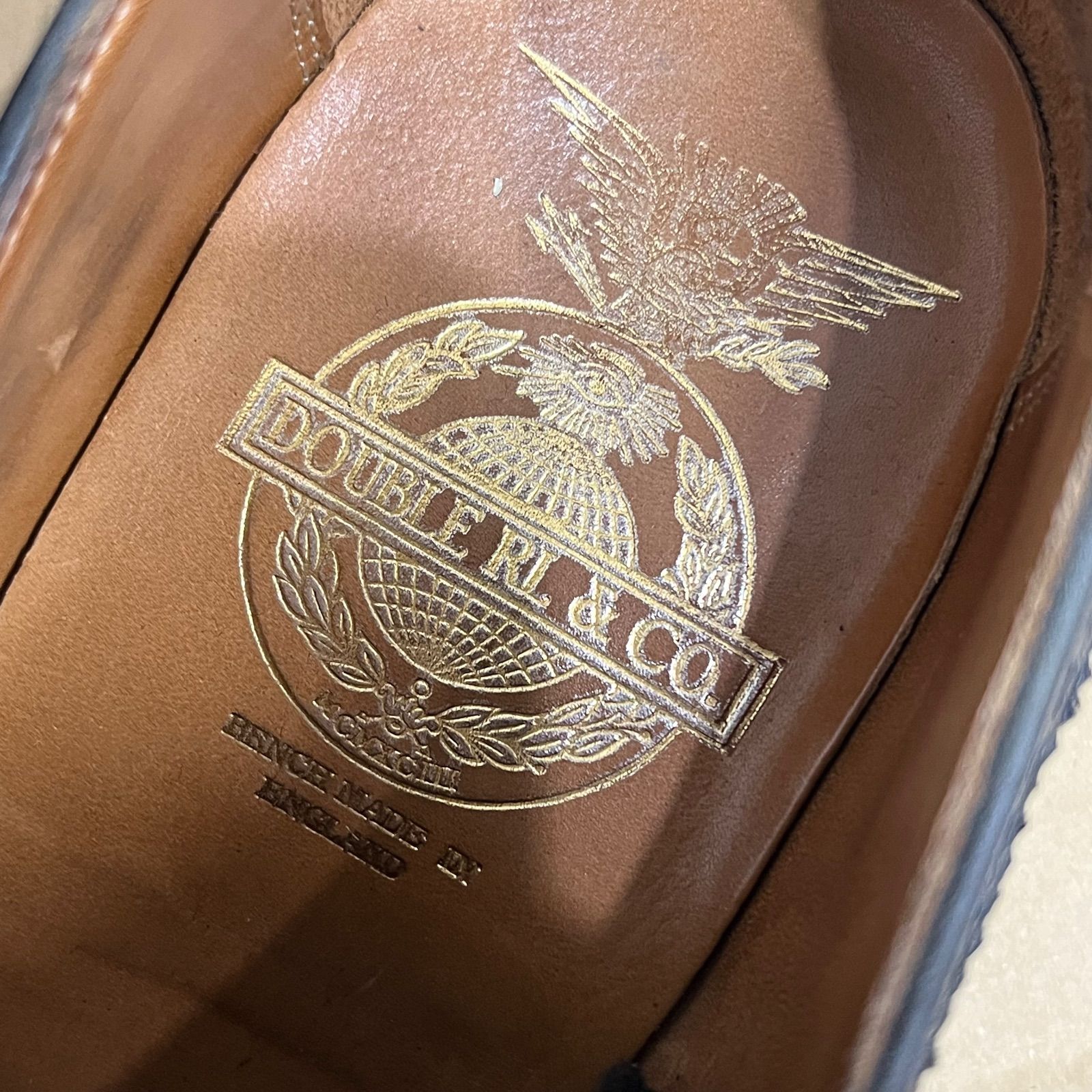 s*d様 美品‼️RRL ダブルアールエル　ラルフローレン ウィングチップシュー RRL ダブルアールエル》即完売の名作ウイングチップシューズの未使用