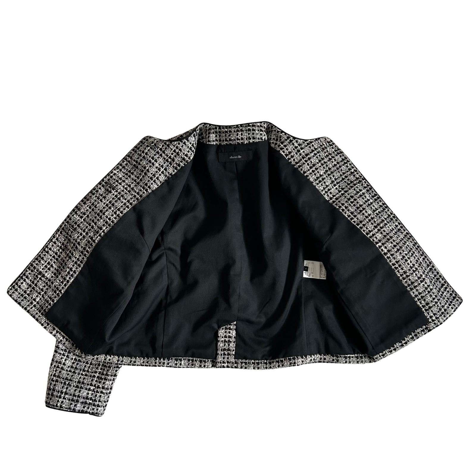 2025、完売品）allureville（アルアバイル） ファンシーツイードクルー