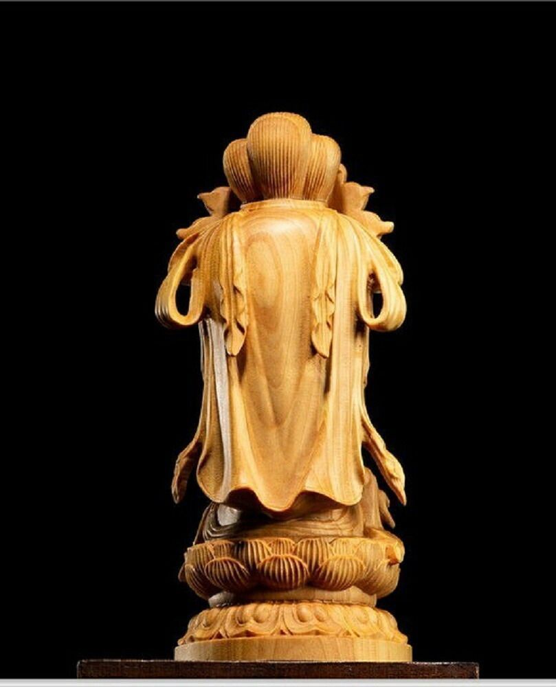 Y2293-2 高級彫刻 観音像 置物 細密彫刻 総重量365.7g　ten Y2293-2 高級彫刻 観音像 置物 細密彫刻 総重量365.7gten
