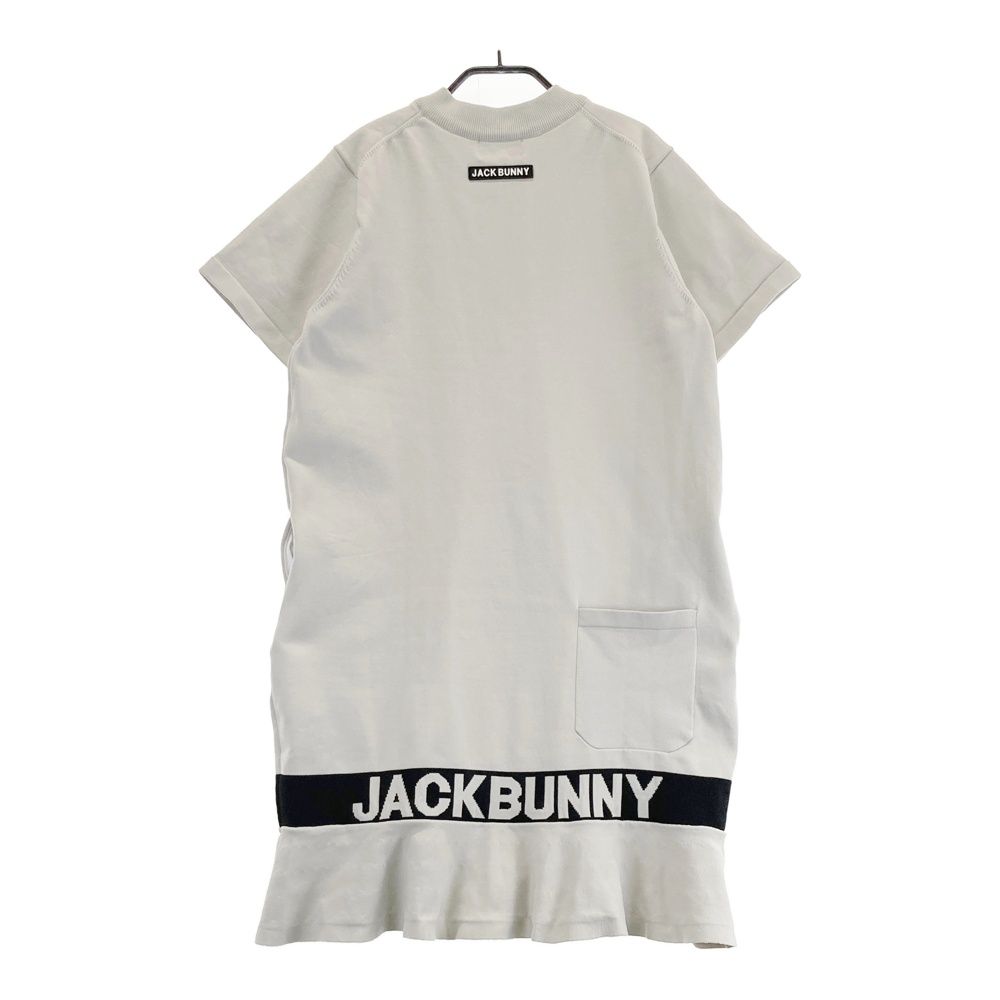 Jack Bunny!! グレー 半袖ワンピース サイズ1（M） サイズ：2 JACK BUNNY ジャックバニー ハーフジップ 半袖