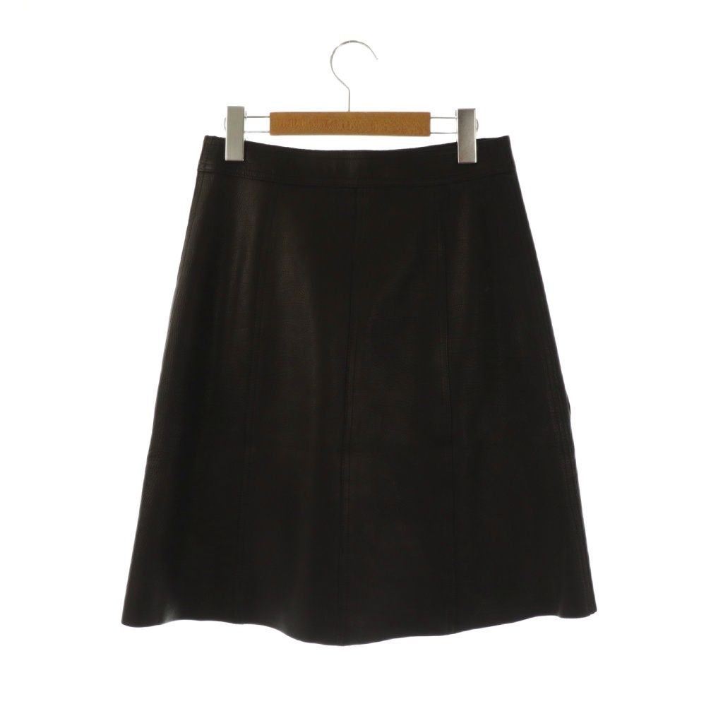 マディソンブルー MADISONBLUE LEATHER SNAP HARF SKIRT