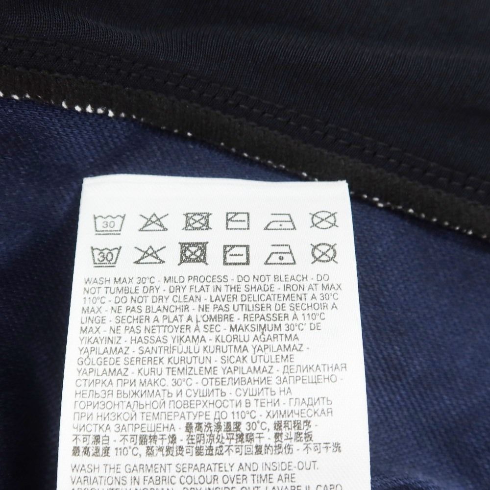 DIESEL - 【中古】ディーゼル DIESEL 2024年春夏 アセテートポリエステル ジップアップ ジャージ ブラックxネイビー【サイズ42】【レディース】 中古】ディーゼル DIESEL 2024年春夏 アセテートポリエステル