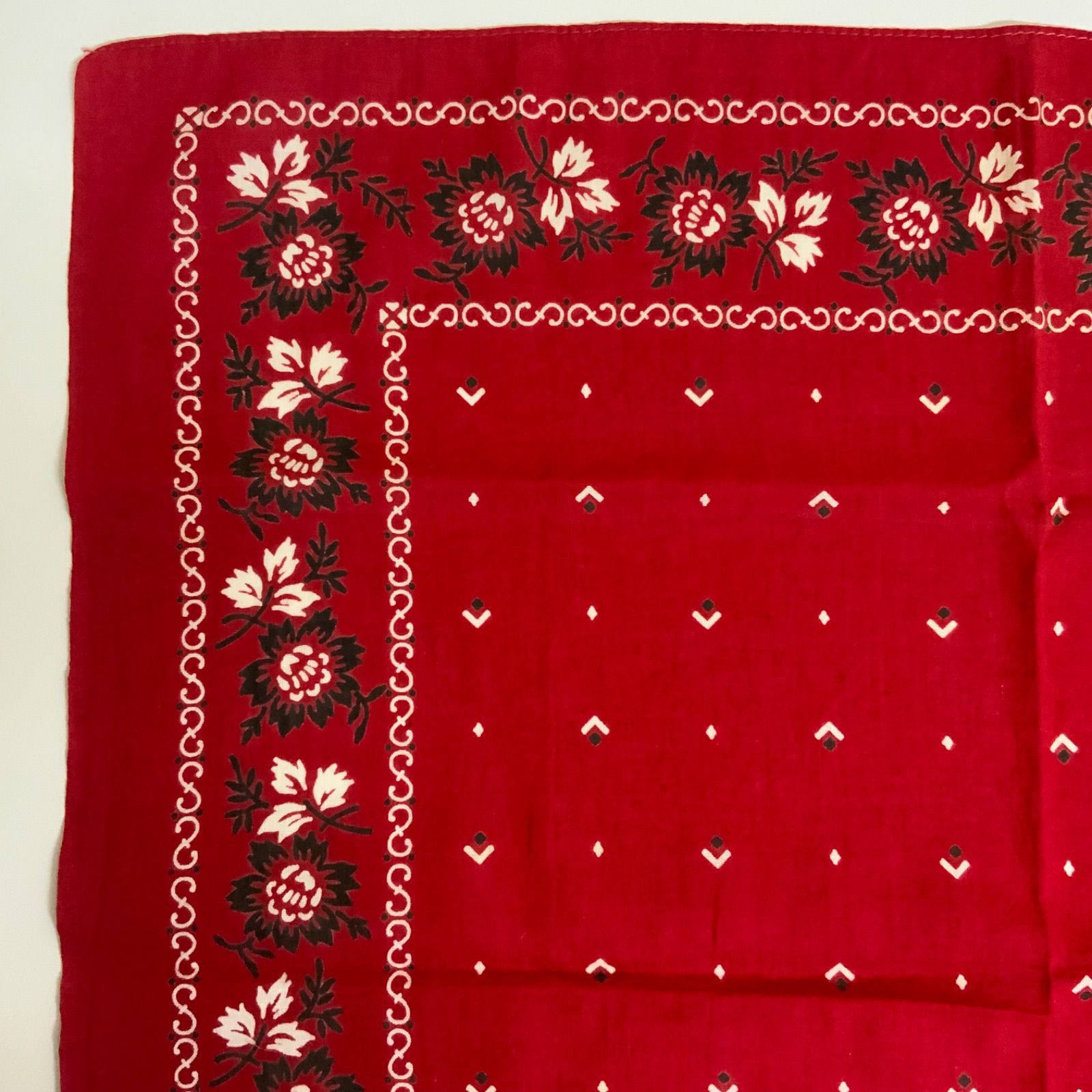 40s バンダナ ヴィンテージ  エレファントトランクダウン 下鼻 40年代 40s バンダナ ヴィンテージ エレファントトランクダウン 下鼻 40