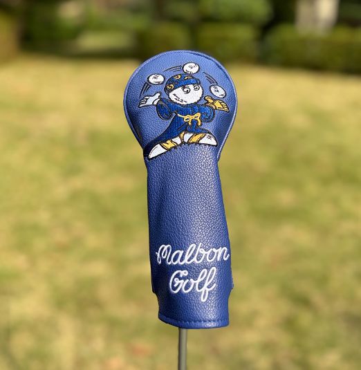 Malbon ゴルフ ヘッドカバーセット 1番 3番 5番 UT用 4点組 ベージュ ホワイト ブラック グリーン ブルー 選べる