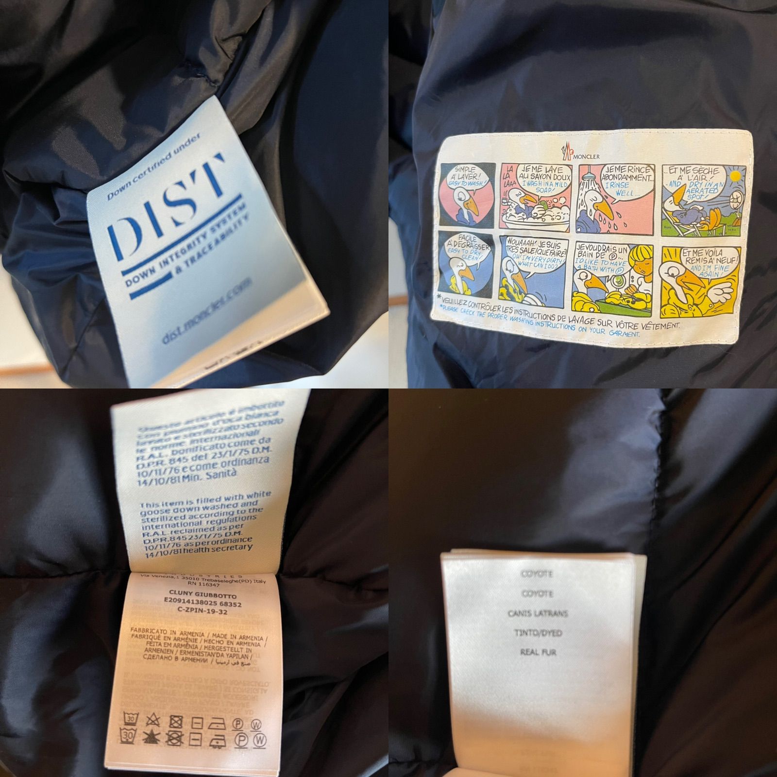 Moncler cluny Navy クルーニー モンクレール - メルカリ