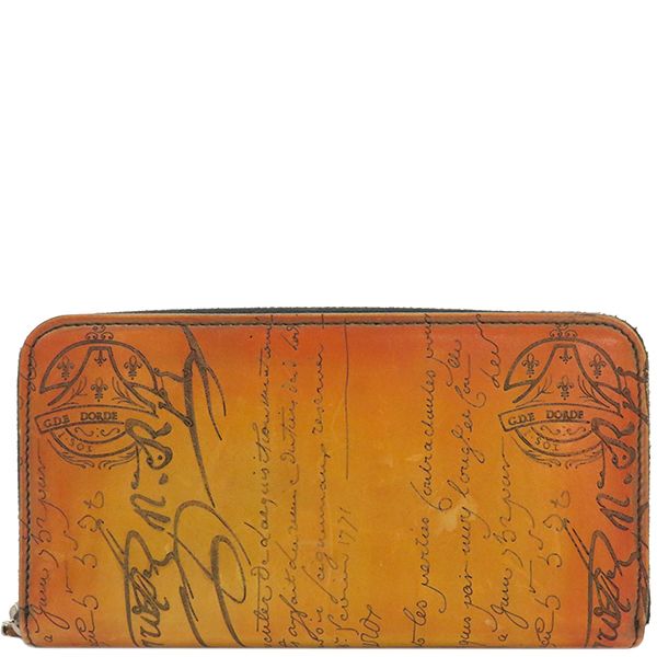 ベルルッティ イタウバ シルバーパティーヌ ラウンド長財布 BERLUTI